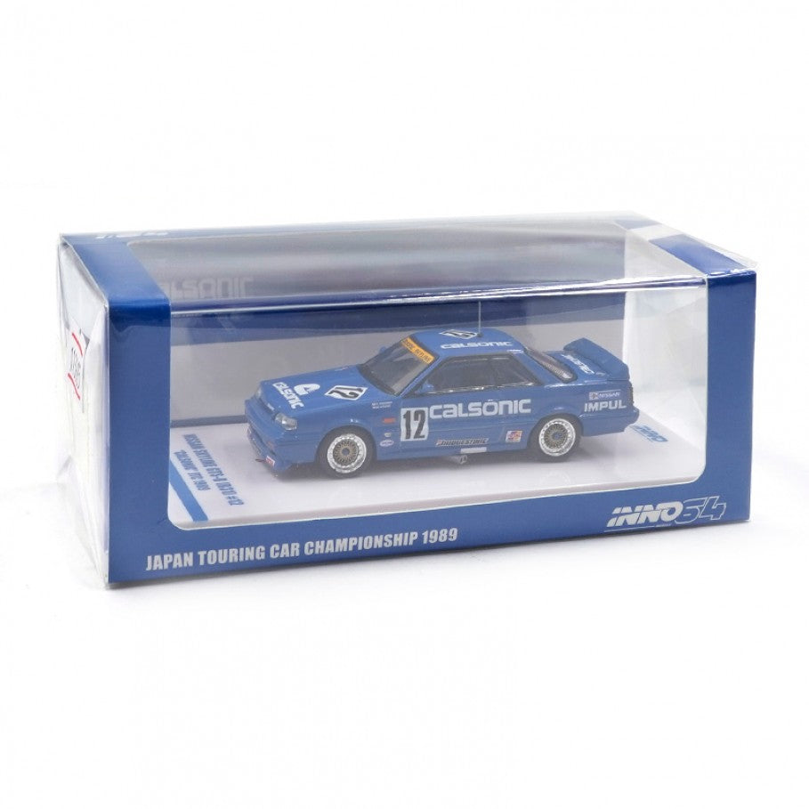 Inno64 Nissan Skyline GTS R R31 #12 Calsonic JTCC 1987 Blue 1:64