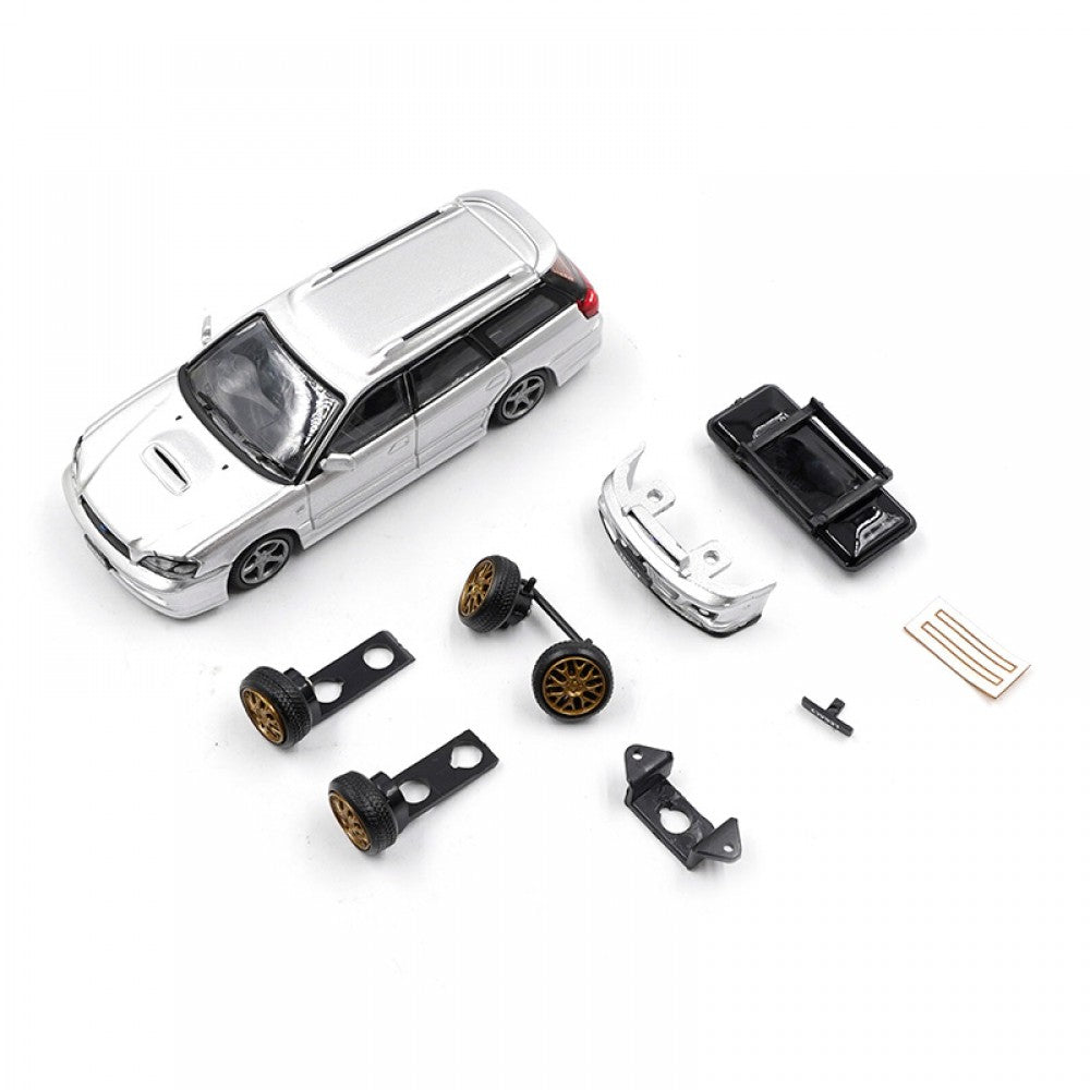 BM Creations Subaru Legacy Touring Wagon GTB Silver 1:64