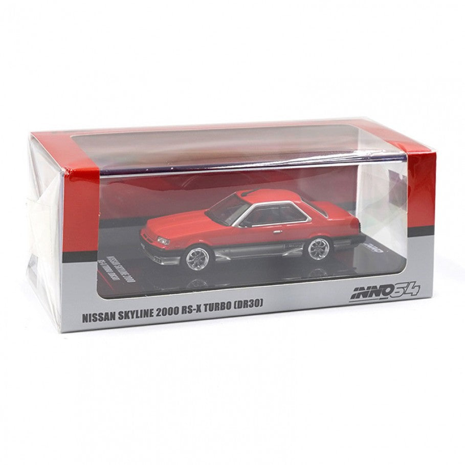 Inno64 Nissan Skyline 2000 Turbo RS X DR30 Red Silver 1:64