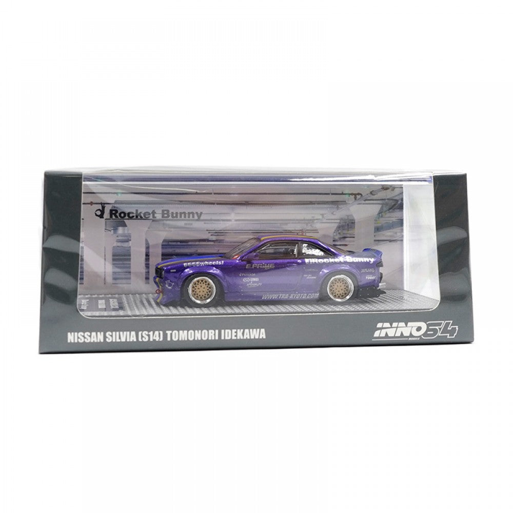 Inno64 Nissan Silvia S14 Rocket Bunny Boss Tomonori Idekawa Purple Blue 1:64