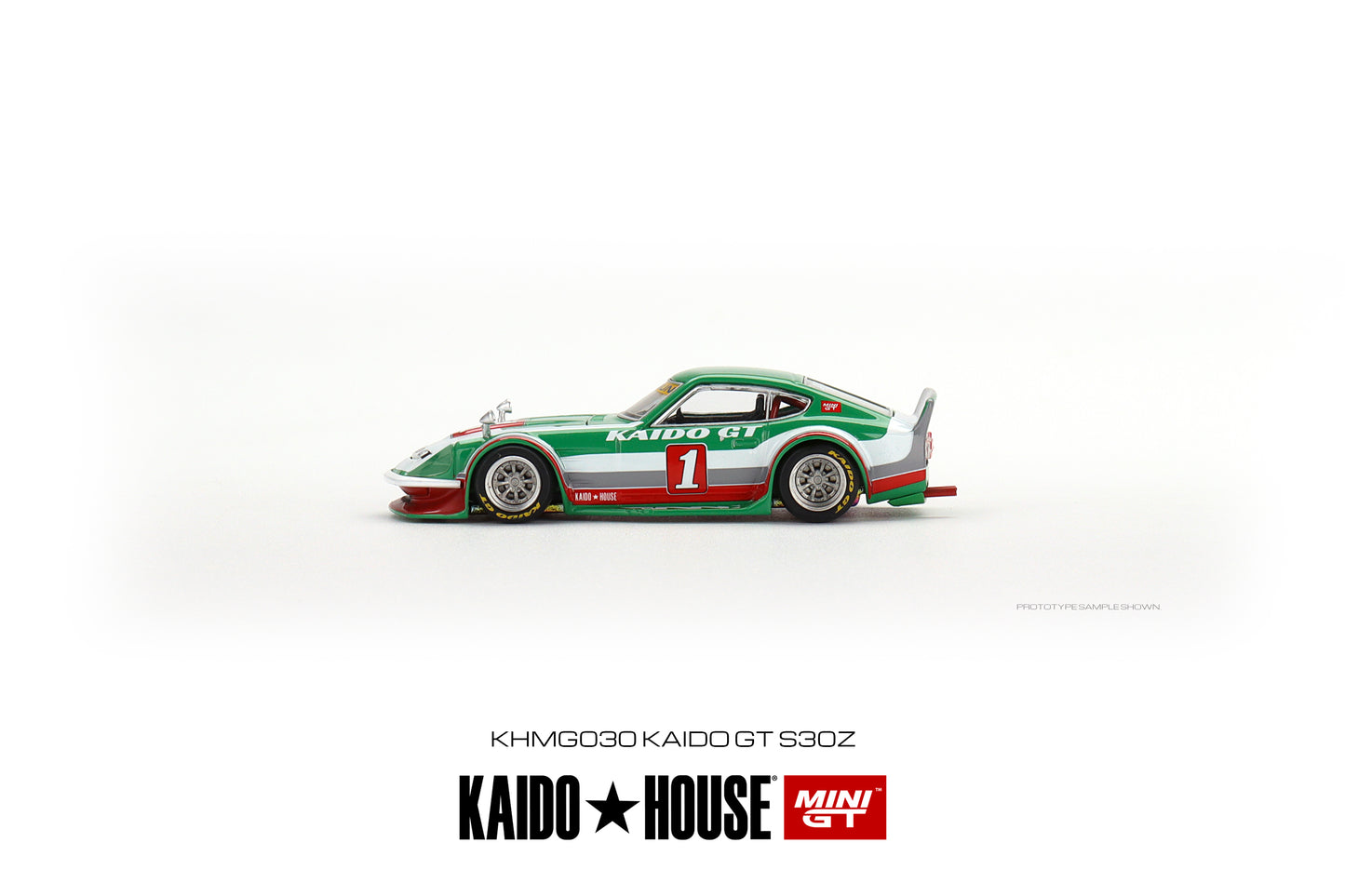 Mini GT Kaido House 030 Datsun Fairlady Z V2 Green White Red 1:64