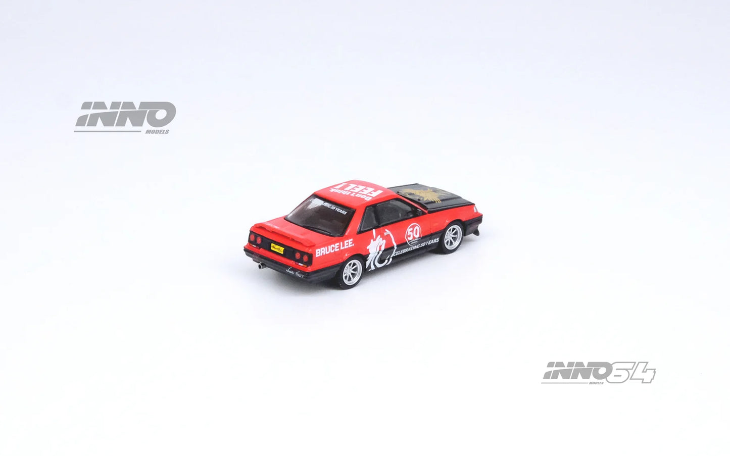 Inno64 Nissan Skyline GTSR R31 Bruce Lee Red Black 1:64