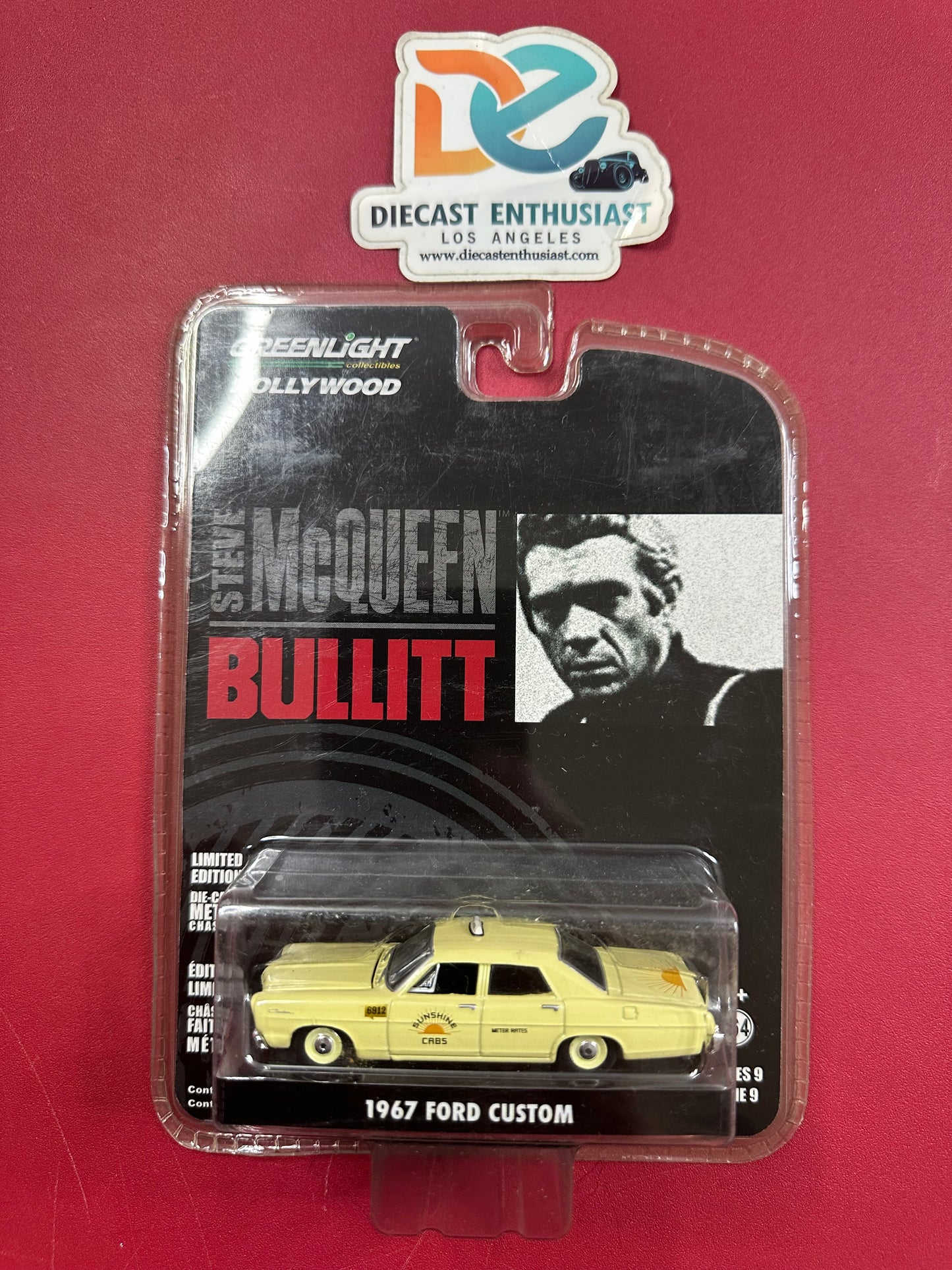 Greenlight Steve McQueen Bullitt 1967 Ford Custom 1:64