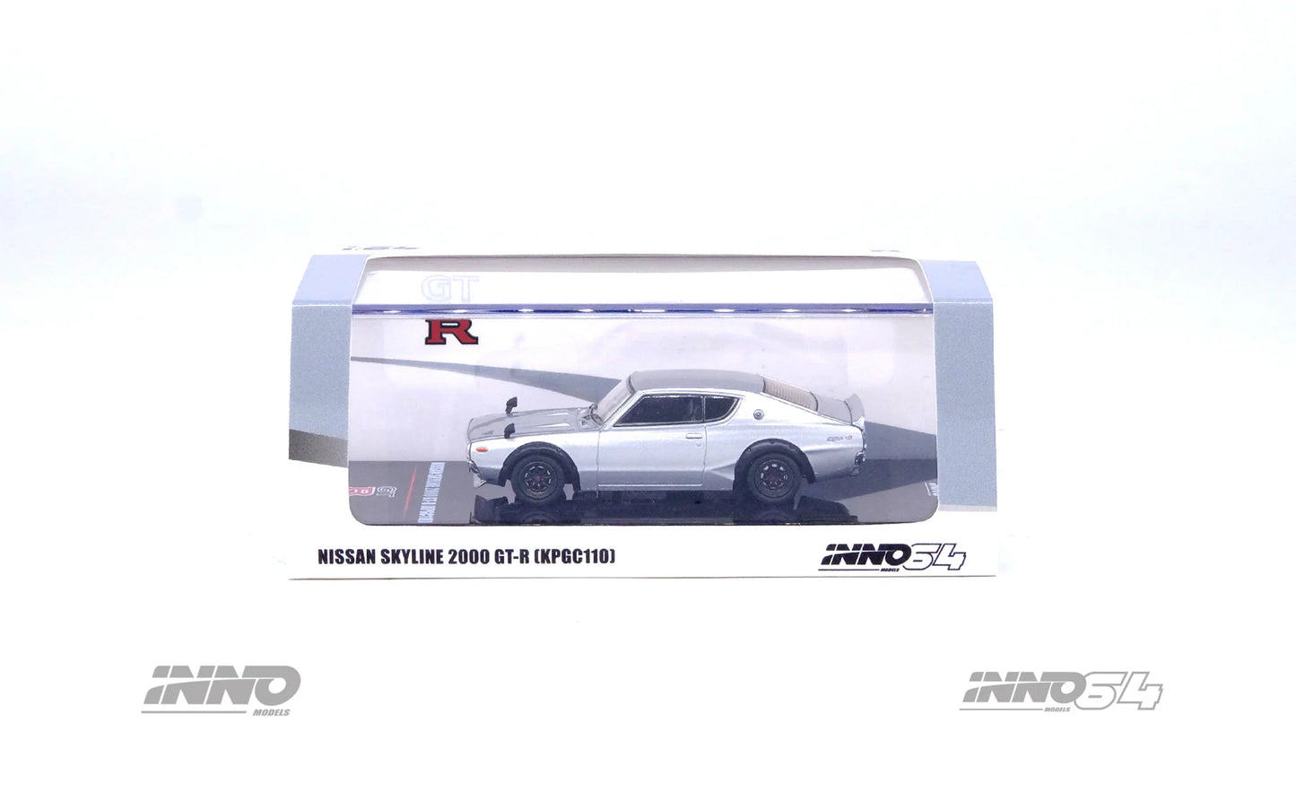 Inno64 Nissan Skyline 2000 GTR KPGC110 Silver 1:64