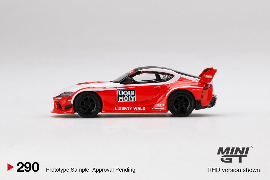 Mini GT Box Version 290 LB WORKS Toyota GR Supra Liqui Moly 1:64