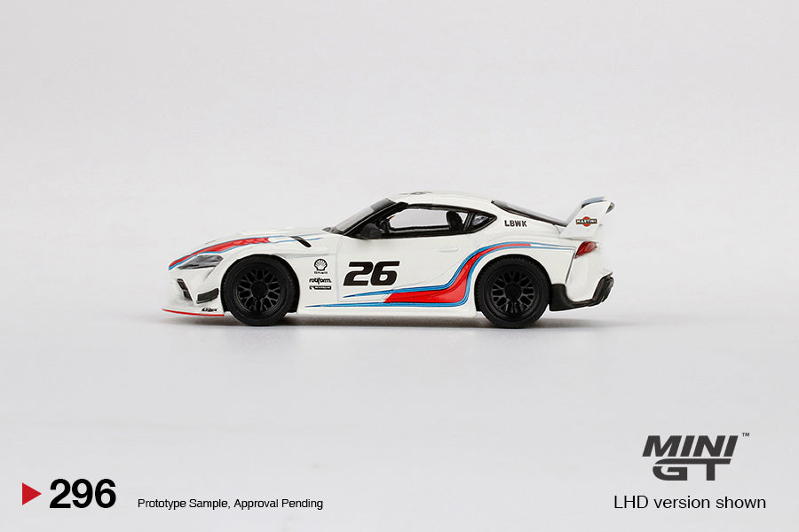 Mini GT Box Version 296 LB WORKS Toyota GR Supra Martini Racing 1:64