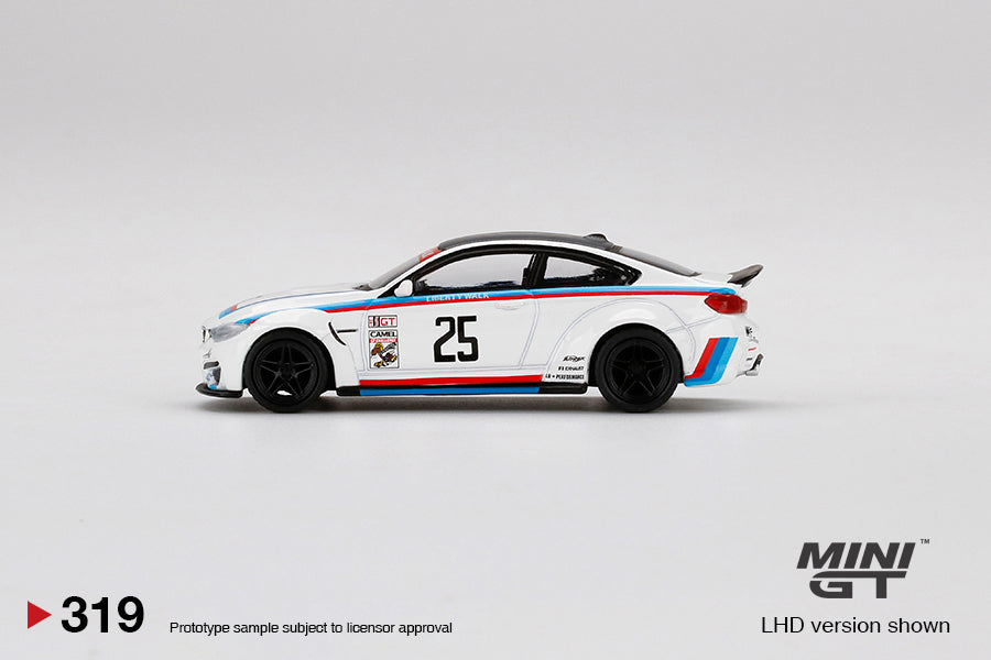 Mini GT Box Version 319 LB Works BMW M4 IMSA White 1:64