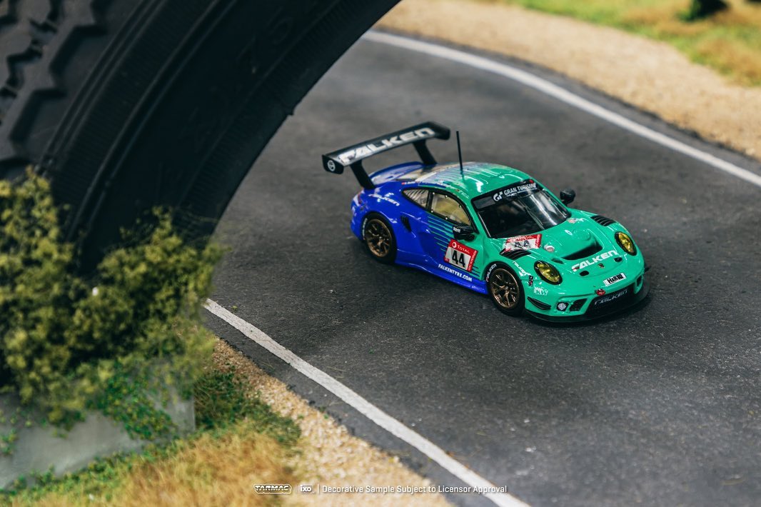 Tarmac Works X Ixo Models Porsche 911 GT3 R Nurburgring 24h 2019 Falken 1:64