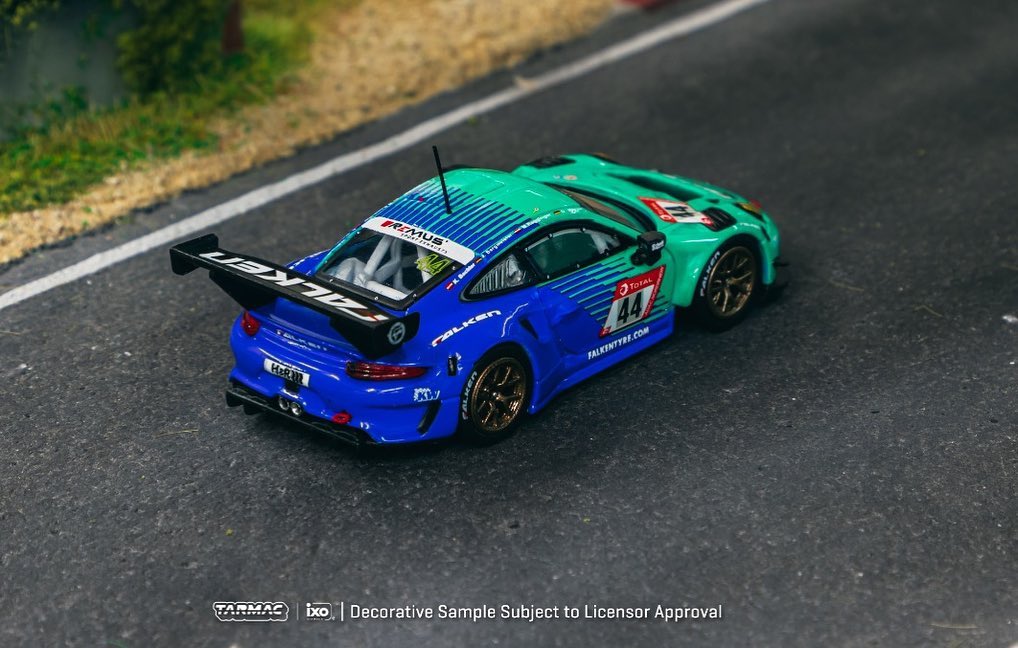Tarmac Works X Ixo Models Porsche 911 GT3 R Nurburgring 24h 2019 Falken 1:64