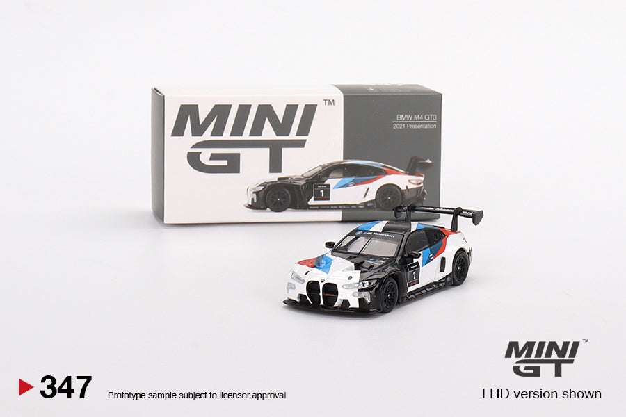 Mini GT Mijo Exclusives 347 BMW M4 GT3 2021 Presentation 1:64