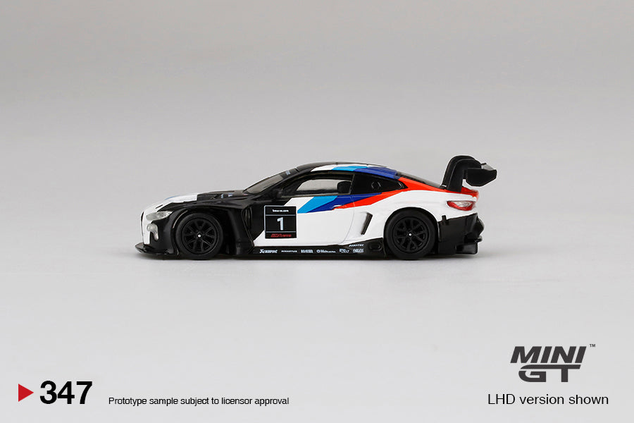 Mini GT Mijo Exclusives 347 BMW M4 GT3 2021 Presentation 1:64