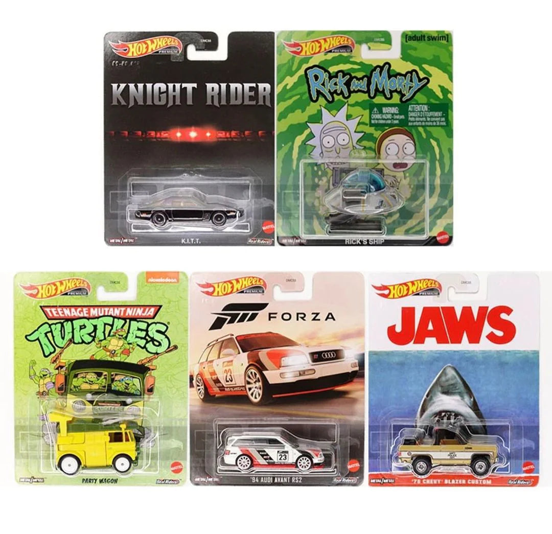 Hot Wheels 2023 Retro Entertainment Case Q Set of 5 1:64