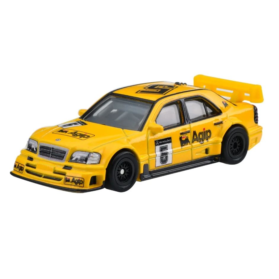 Hot Wheels Race Day 2023 94 AMG Mercedes C Class DTM Touring Car Yellow 1:64
