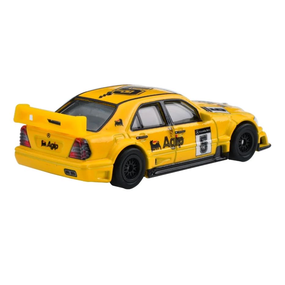 Hot Wheels Race Day 2023 94 AMG Mercedes C Class DTM Touring Car Yellow 1:64