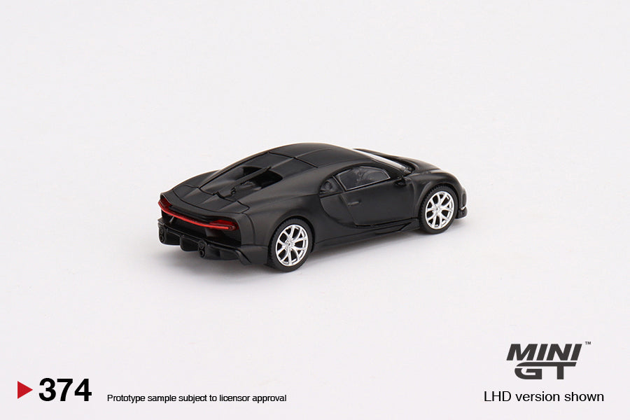 Mini GT Box Version 374 Bugatti Chiron Super Sport 300+ Matte Black 1:64