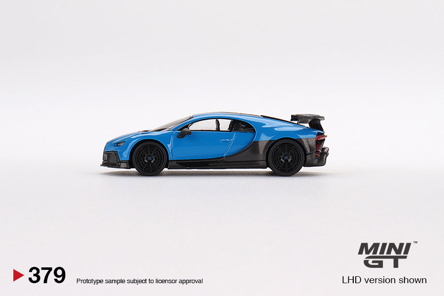 Mini GT Box Version 379 Bugatti Chiron Pur Sport Blue 1:64