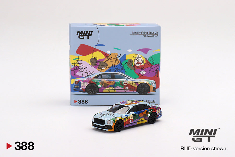 Mini GT Box Version 388 Bentley Flying Spur V8 Unifying Spur 1:64