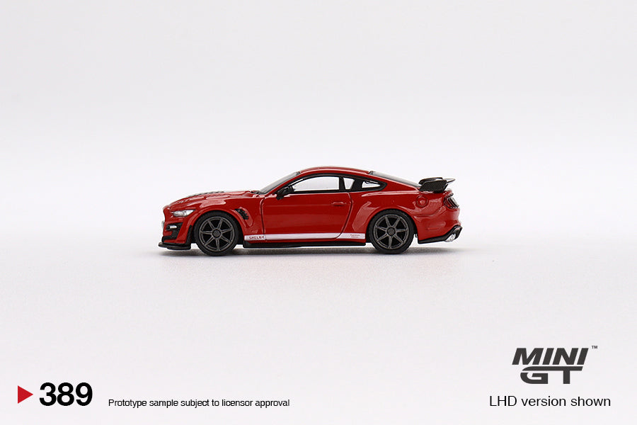 Mini GT Box Version 389 Shelby GT500 SE Widebody Ford Race Red 1:64