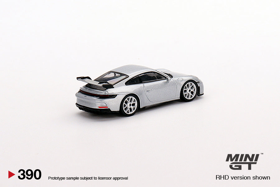 Mini GT Mijo Exclusives 390 Porsche 911 (992) GT3 GT Silver Metallic 1:64