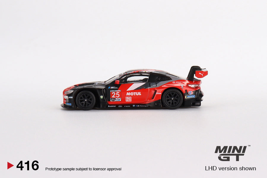 Mini GT Box Version 416 BMW M4 GT3 #25 RLL 2022 Daytona 24 Hrs Red Black 1:64