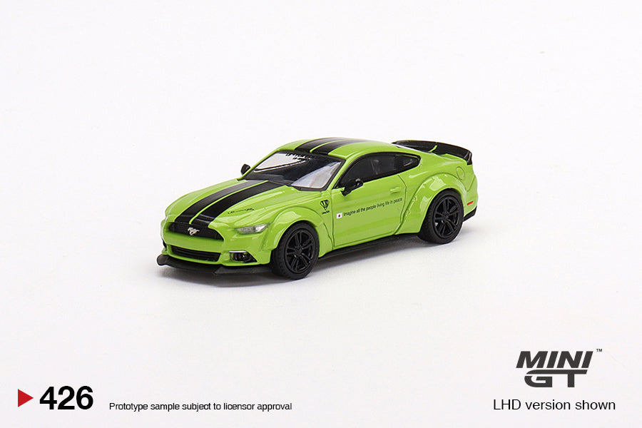 Mini GT Box Version 426 LB WORKS Ford Mustang Grabber Lime 1:64