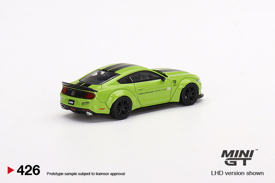 Mini GT Box Version 426 LB WORKS Ford Mustang Grabber Lime 1:64