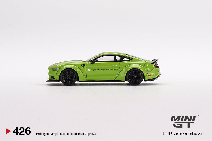 Mini GT Box Version 426 LB WORKS Ford Mustang Grabber Lime 1:64
