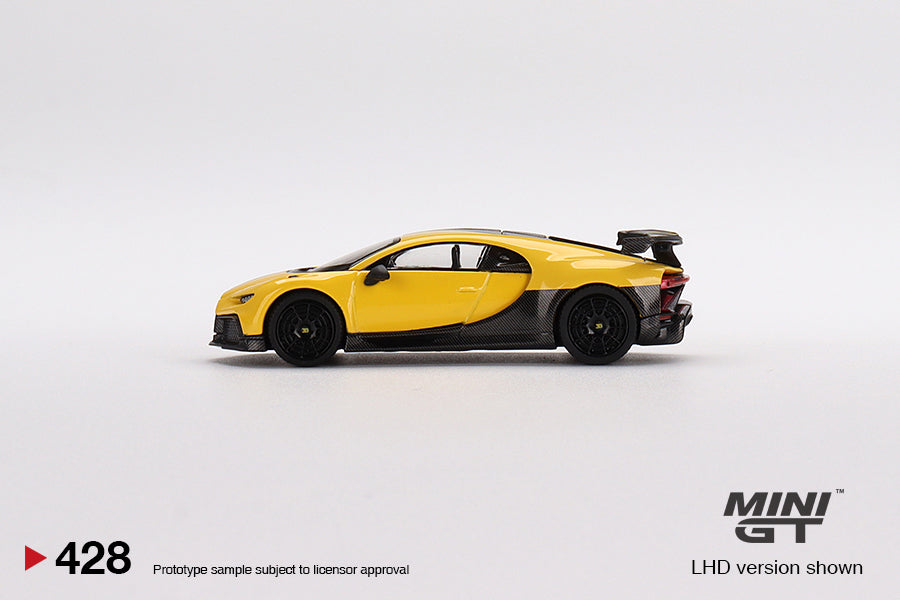 Mini GT Box Version 428 Bugatti Chiron Pur Sport Yellow 1:64