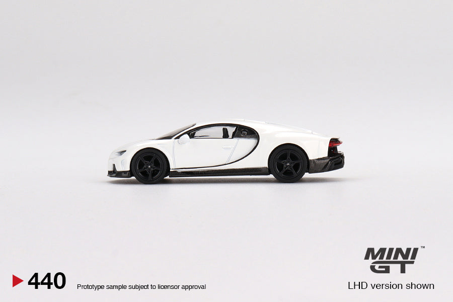 Mini GT Box Version 440 Bugatti Chiron Super Sport White 1:64