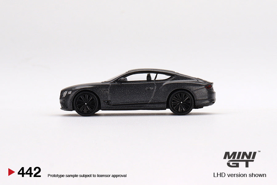 Mini GT Box Version 442 Bentley Continental GT Speed Anthracite Satin 1:64