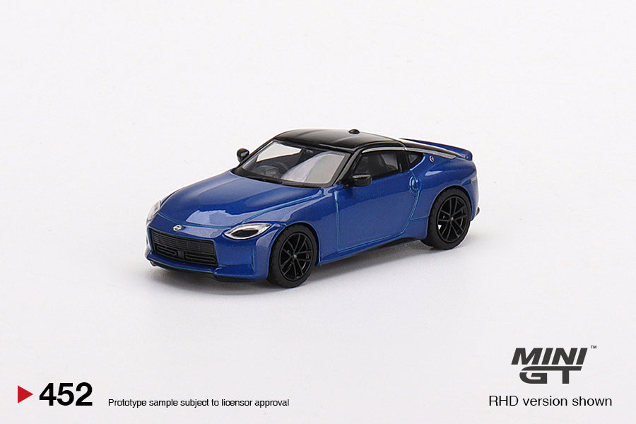 Mini GT Box Version 452 Nissan Z Performance Seiran Blue 1:64