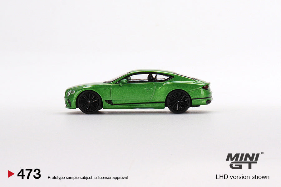 Mini GT Box Version 473 Bentley Continental GT Speed Apple Green 1:64