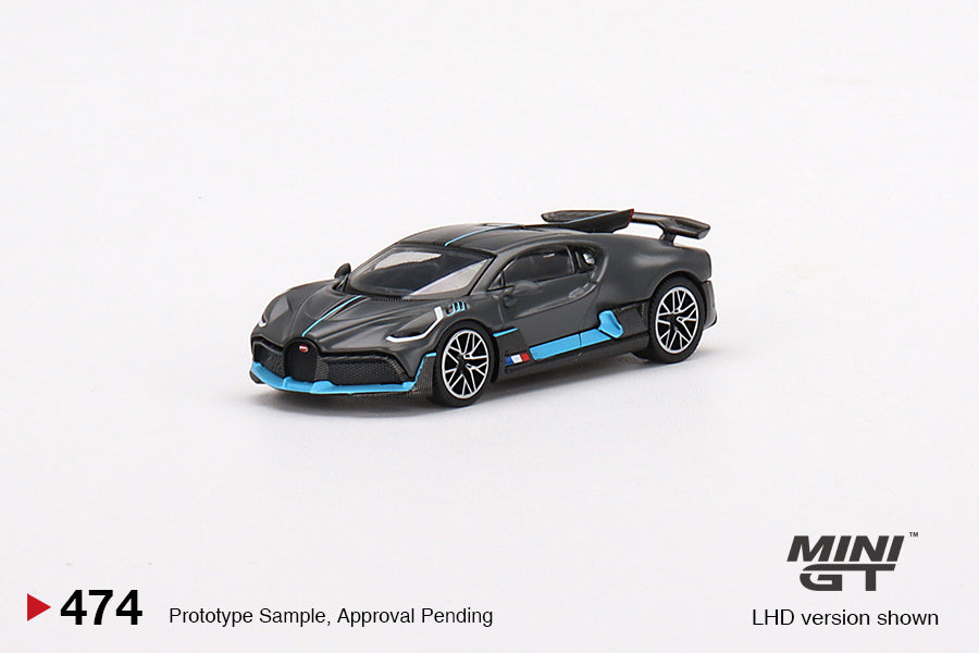 Mini GT Mijo Exclusives 474 Bugatti Divo Presentation Black 1:64