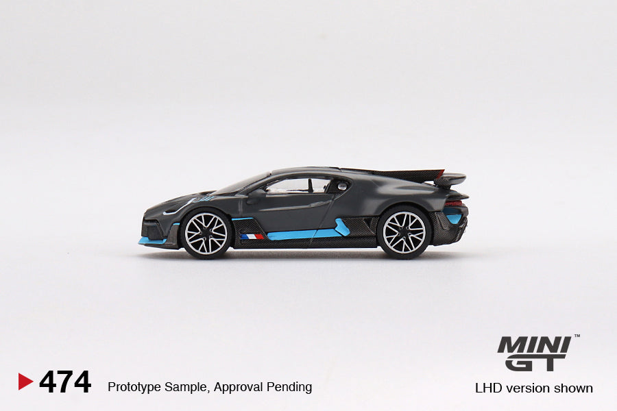 Mini GT Mijo Exclusives 474 Bugatti Divo Presentation Black 1:64