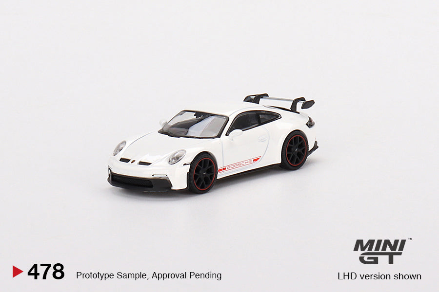 Mini GT Mijo Exclusives 478 Porsche 911 (992) GT3 White 1:64