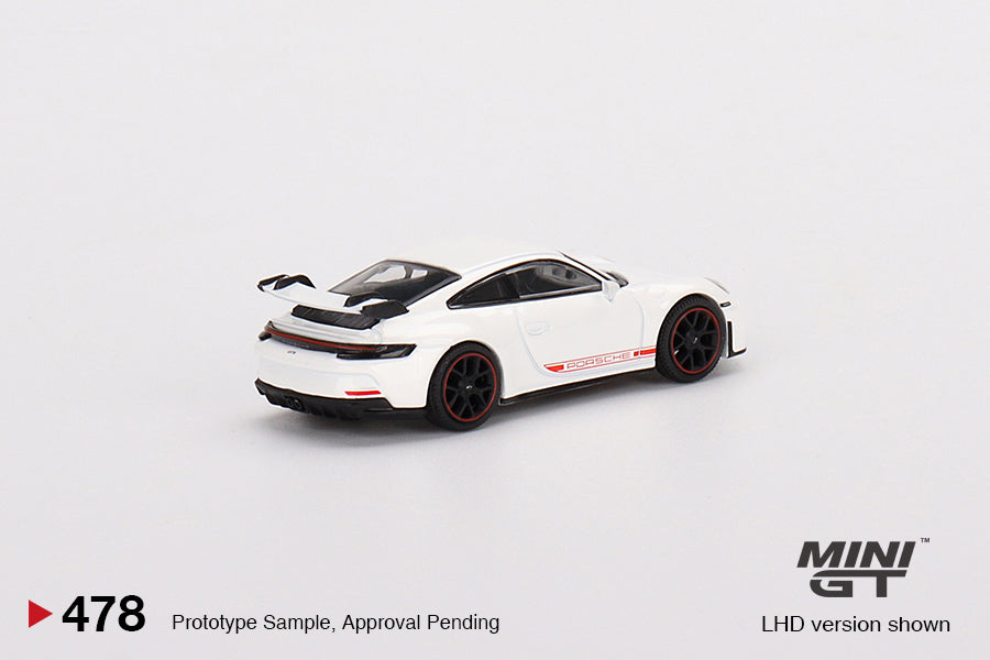 Mini GT Mijo Exclusives 478 Porsche 911 (992) GT3 White 1:64