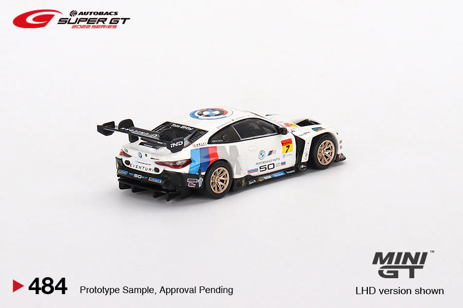 Mini GT Japan Exclusives 484 BMW M4 GT3 #7 BMW Team Studie x CSL 2022 Super GT Series White 1:64