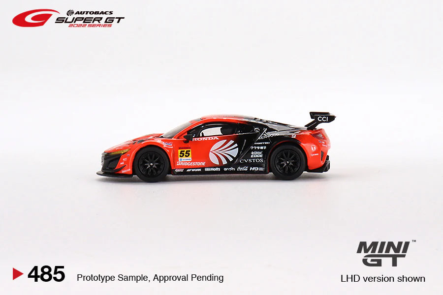 Mini GT Japan Exclusives 485 Honda NSX GT3 EVO22 #55 ARTA 2022 Super GT Series Red Black 1:64