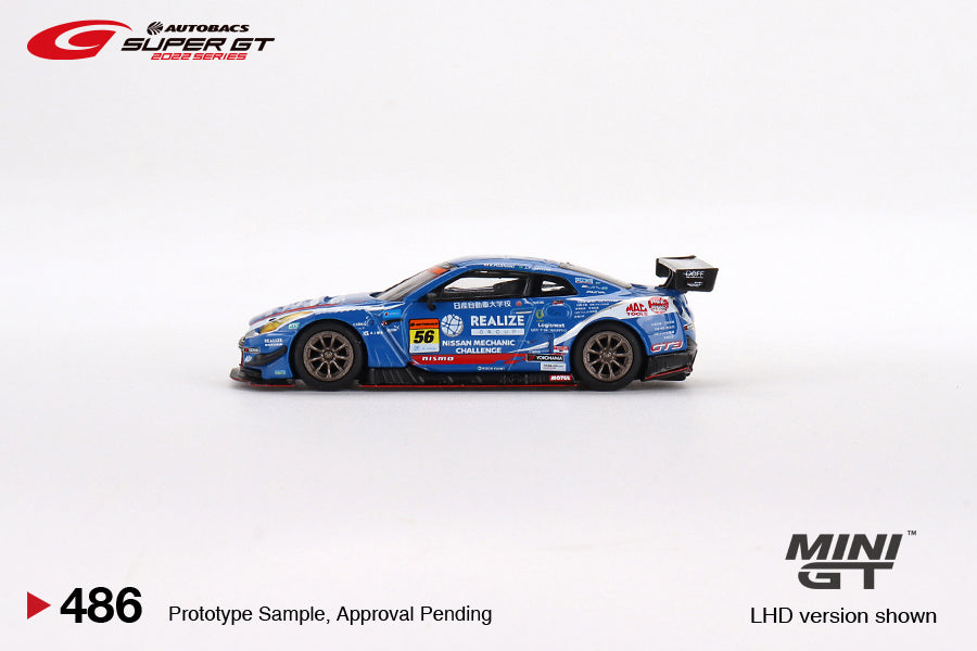 Mini GT Japan Exclusives 486 Nissan GT-R NISMO GT3 #56 KONDO RACING 2022 Super GT Series Blue 1:64