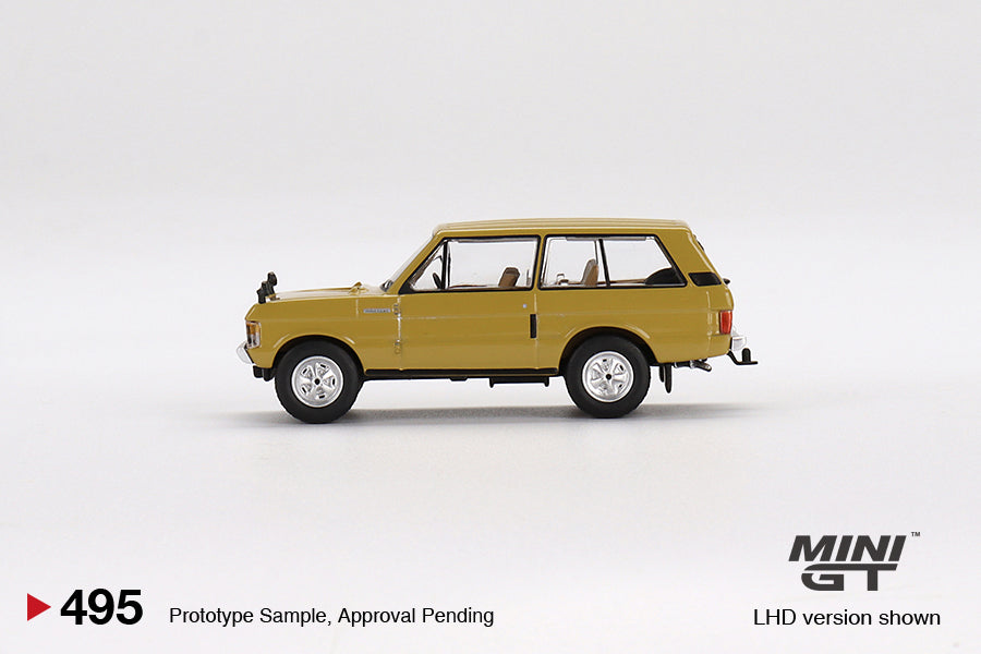 Mini GT Box Version 495 Range Rover 1971 Bahama Gold 1:64