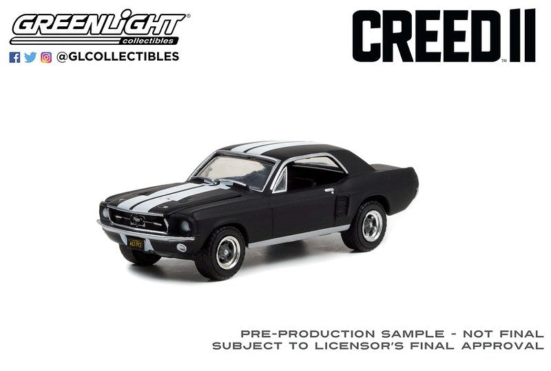 Greenlight Hollywood Creed II 1967 Ford Mustang Coupe Black 1:64
