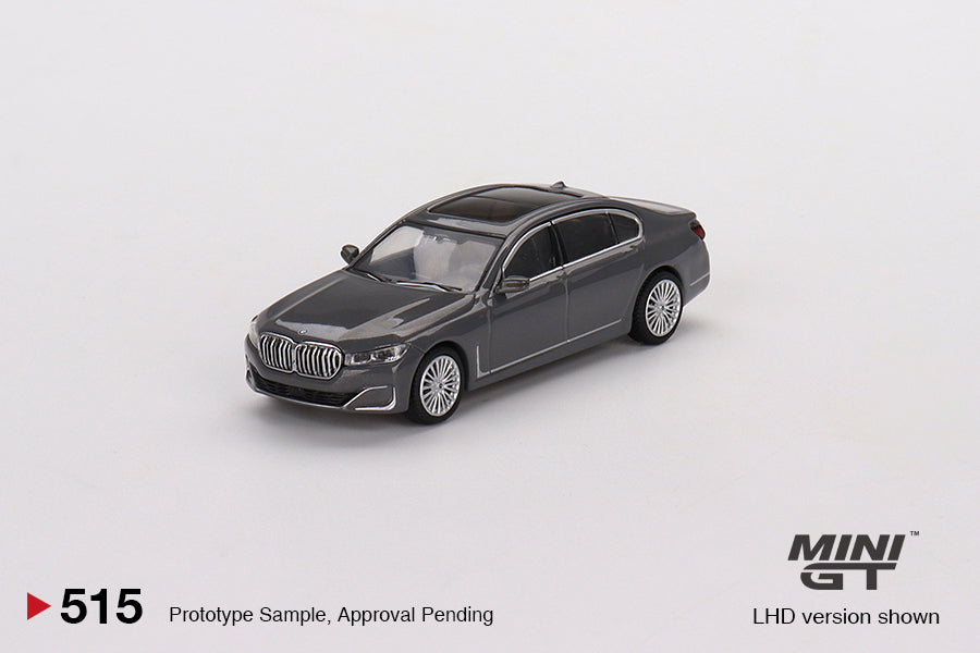 Mini GT Mijo Exclusives 515 BMW 750Li xDrive Bernina Grey Amber Effect 1:64
