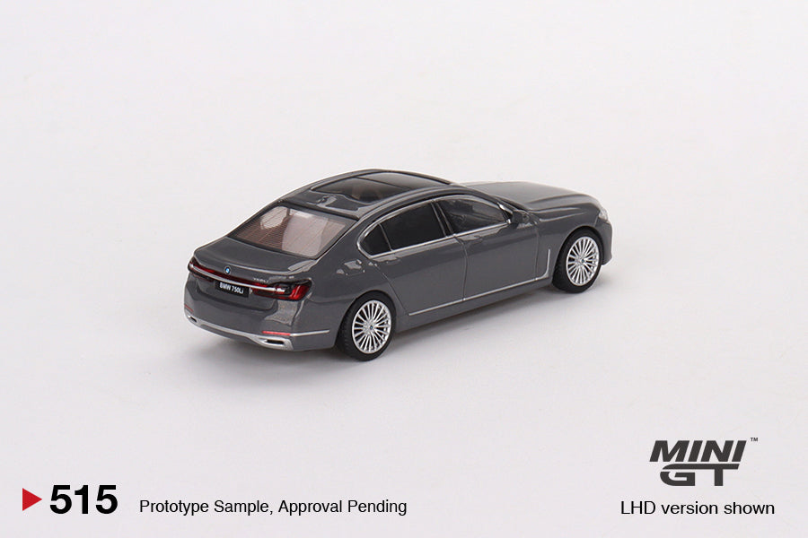 Mini GT Mijo Exclusives 515 BMW 750Li xDrive Bernina Grey Amber Effect 1:64