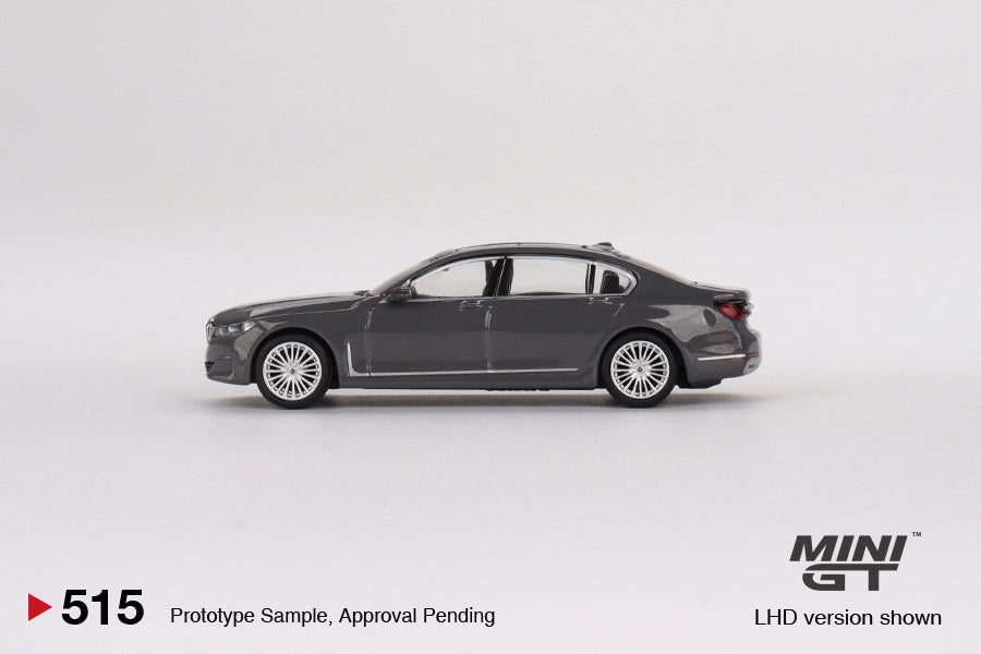 Mini GT Mijo Exclusives 515 BMW 750Li xDrive Bernina Grey Amber Effect 1:64