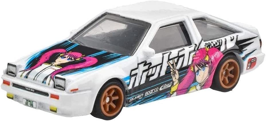 Hot Wheels Mountain Drifters Toyota AE86 Sprinter Trueno White 1:64