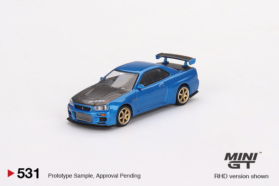 Mini GT Box Version 531 Nissan Skyline GT-R (R34) Top Secret