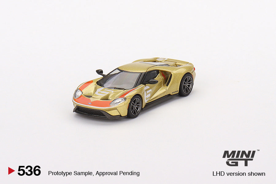 Mini GT Box Version 536 Ford GT Holman Moody Heritage Edition Gold 1:64