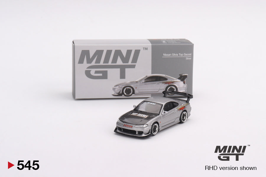 MINIGT 1:64 Nissan Silvia Top Secret (S15) in Silver