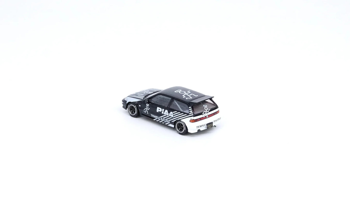 Inno64 Honda Civic EF9 Temple Racing Osaka Auto Messe 2023 PIAA Black 1:64