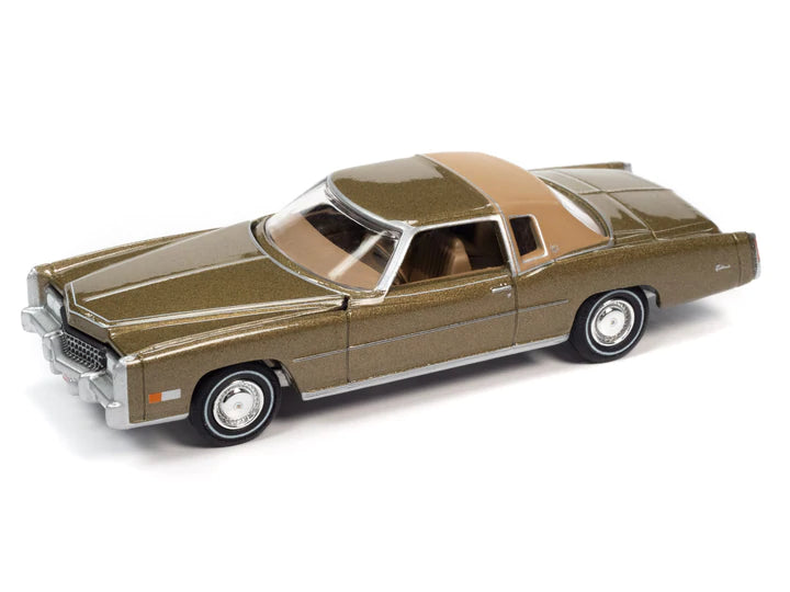 Auto World Luxury Cruisers 1975 Cadillac Eldorado Tarragon Gold Poly 1:64
